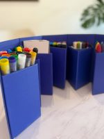 ست رنگ‌آمیزی و نقاشی کودک مدل Inspire Children – جعبه شش‌ضلعی تاشو ارگانایزر - تصویر 3