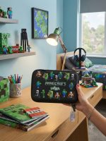 جامدادی تبلتی جلد سخت اسمیگل (Smiggle) طرح ماینکرافت (Minecraft) - تصویر 2