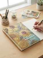 دفتر سیمی جلد سخت طرح شاهکارهای وینسنت ون گوگ (Vincent van Gogh) - تصویر 4
