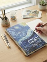 دفتر سیمی جلد سخت طرح شاهکارهای وینسنت ون گوگ (Vincent van Gogh) - تصویر 6