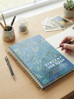 دفتر سیمی جلد سخت طرح شاهکارهای وینسنت ون گوگ (Vincent van Gogh) - تصویر 3