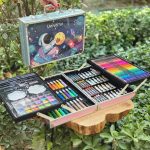 ست نقاشی و طراحی کامل چندطبقه ۱۴۵ تکه چمدانی - تصویر 4