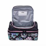 کیف غذا دوطبقه اسمیگل (Smiggle) زمینه مشکی با طرح گرافیتی فانتزی و اکلیلی - تصویر 2